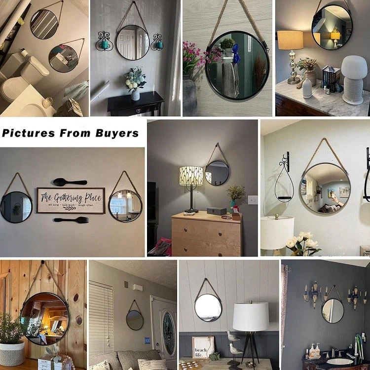 Round Hanging Bathroom Mirror